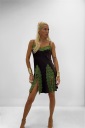 abito con  pizzo contrast